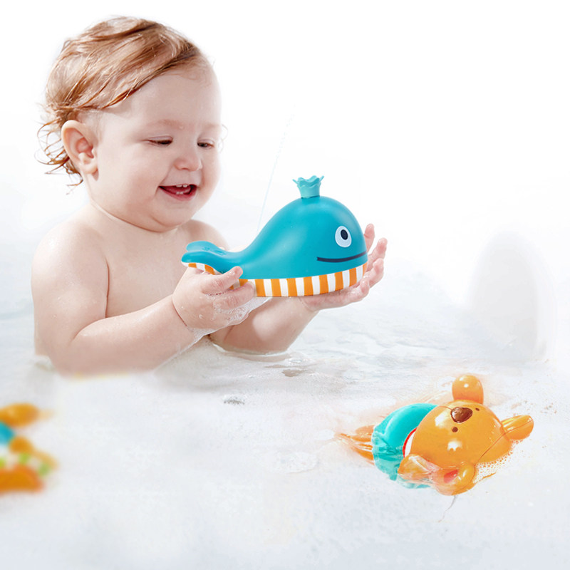 Hape泡泡鲸发条泰迪套1岁+儿童宝宝男女孩漂浮洗澡戏水益智力玩具,玩具/童车/益智/积木/模型,戏水/玩沙玩具,淘宝优惠券,粉丝福利购,淘宝优惠卷