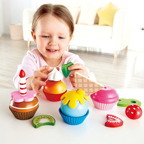 Hape缤纷纸杯蛋糕套厨房