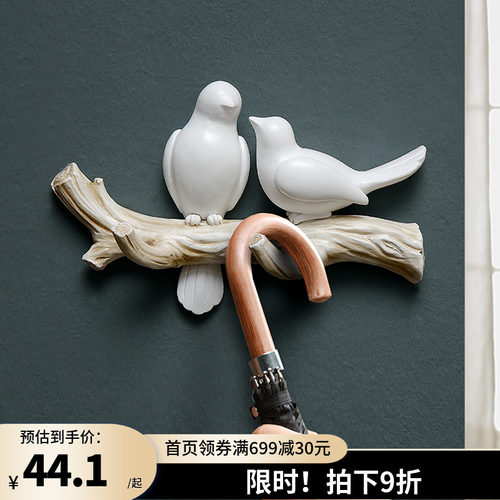 玄关墙上欧式门口钥匙架