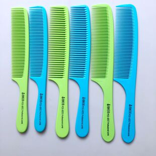 男发边角梳发葳鹅美发梳子彩色美发师推头梳裁发梳关刀款剪发梳