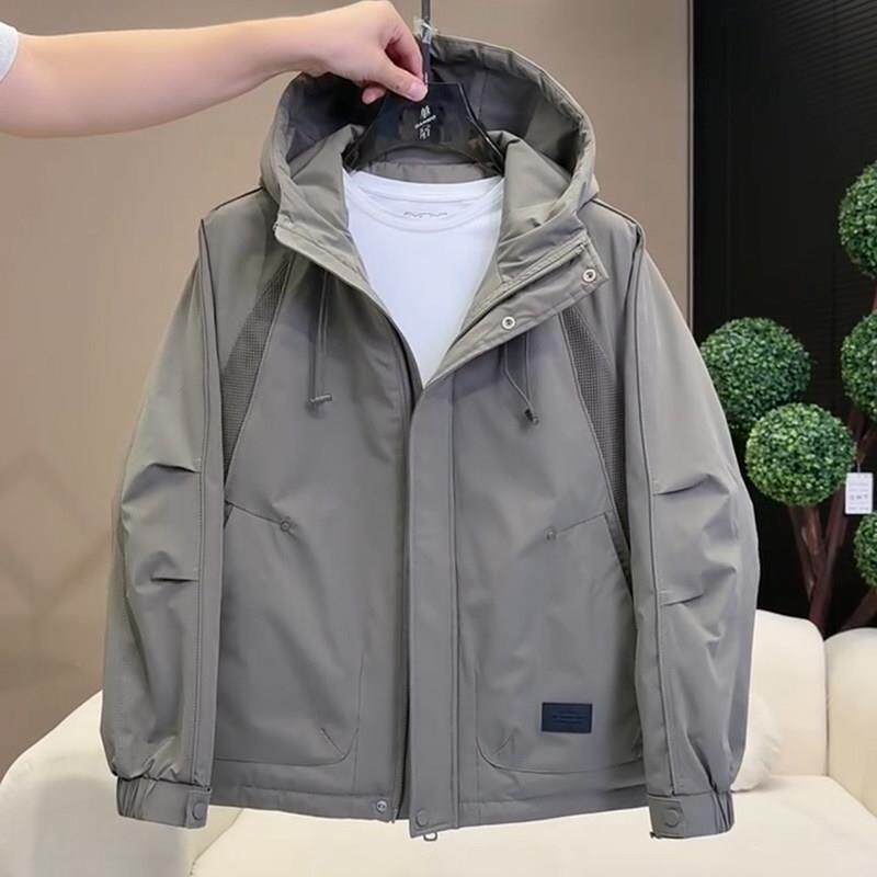 棉衣男款爆款2026新款工装风加棉夹克连帽冲锋衣防风保暖加厚外套