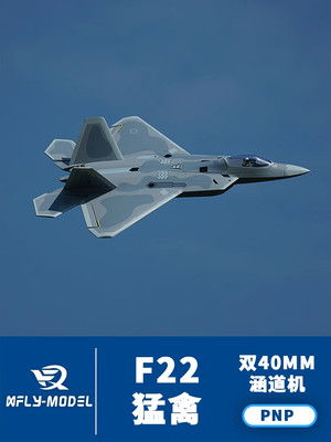 XFly 迅飞 Twin 40mm F-22 Raptor 猛禽 4S电动涵道模型遥控飞机