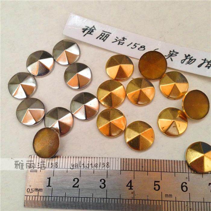 铜烫片六切面 圆锥尖锥烫铆钉 DIY手机壳贴钉服装烫图鞋帽铆钉辅