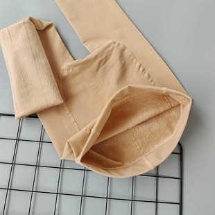 丝袜春秋季 薄款 胖妹妹打底袜肤色肉色薄绒 袜加大码 天鹅绒中厚连裤