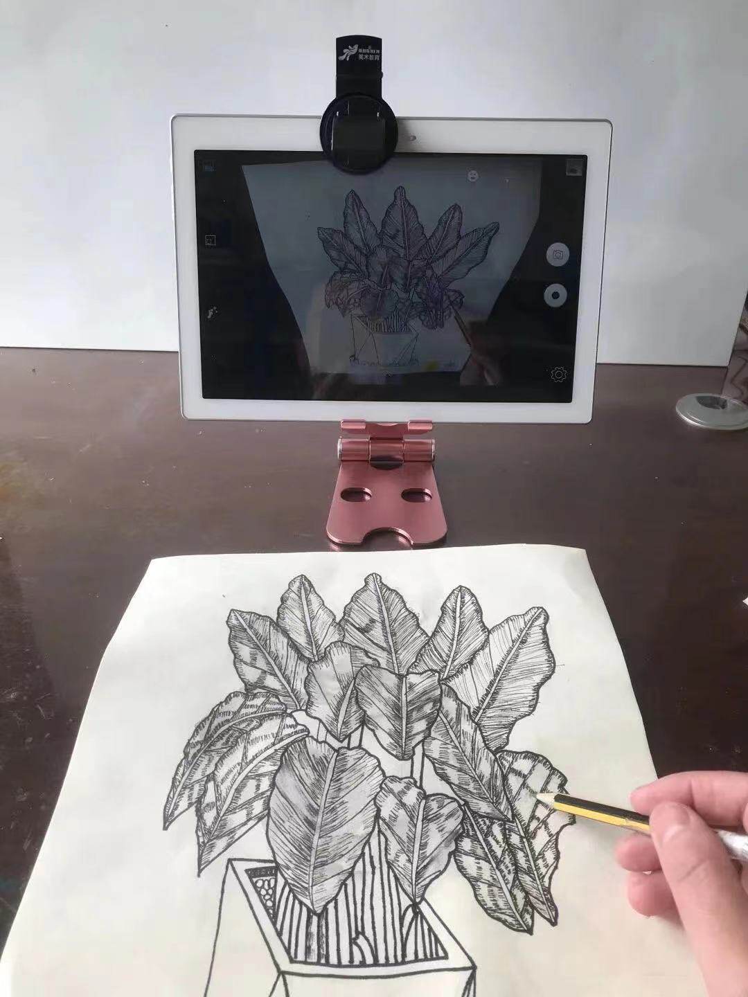 画啦啦ClassiniPad手机在线学习视频摄像美术镜头钢琴书法