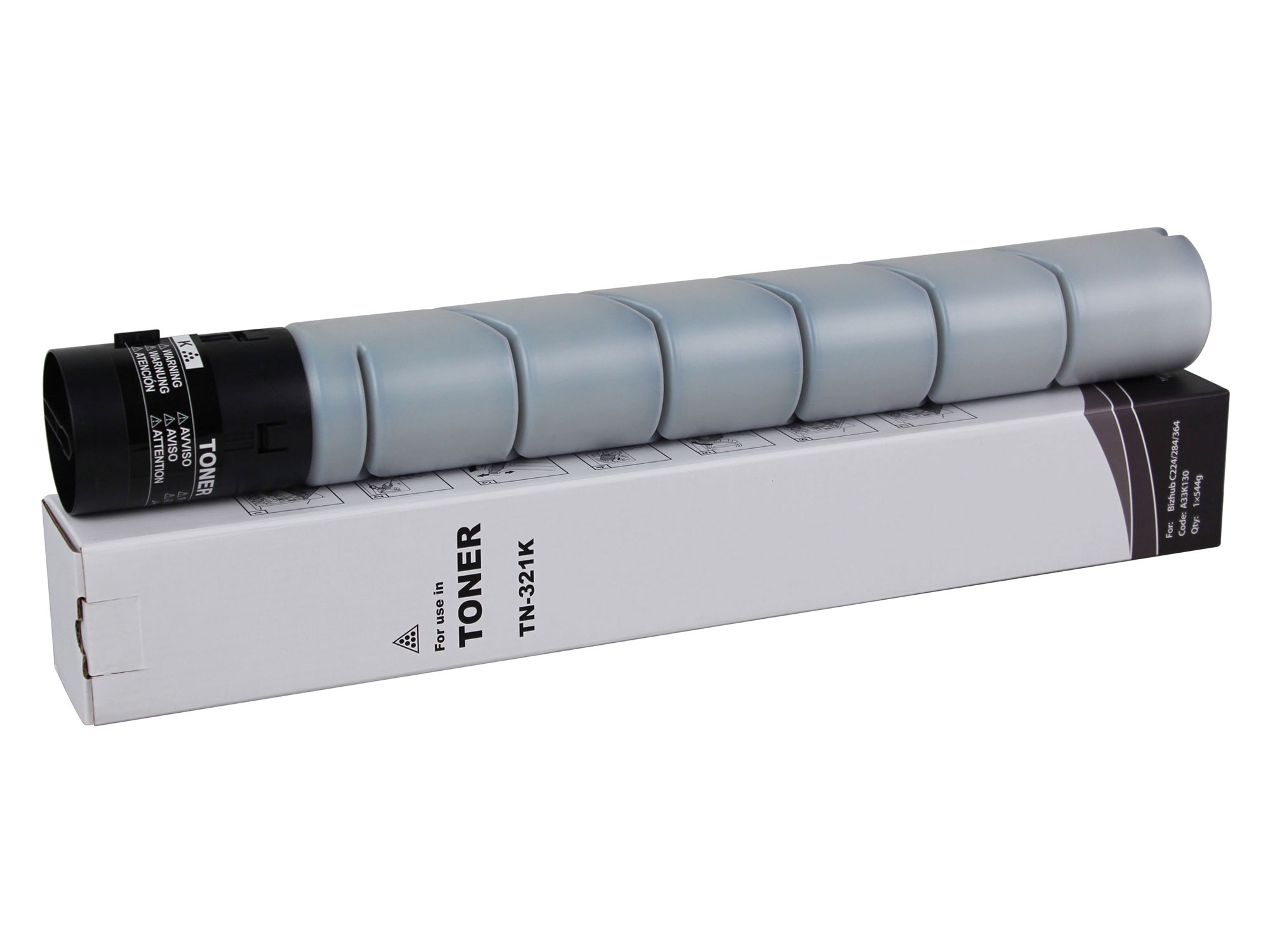 美能达 柯美C224 284 364 C224e 284e 364eTN-321K粉盒 黑 中恒