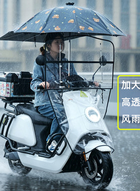 电动车挡风罩电瓶摩托车前挡风板