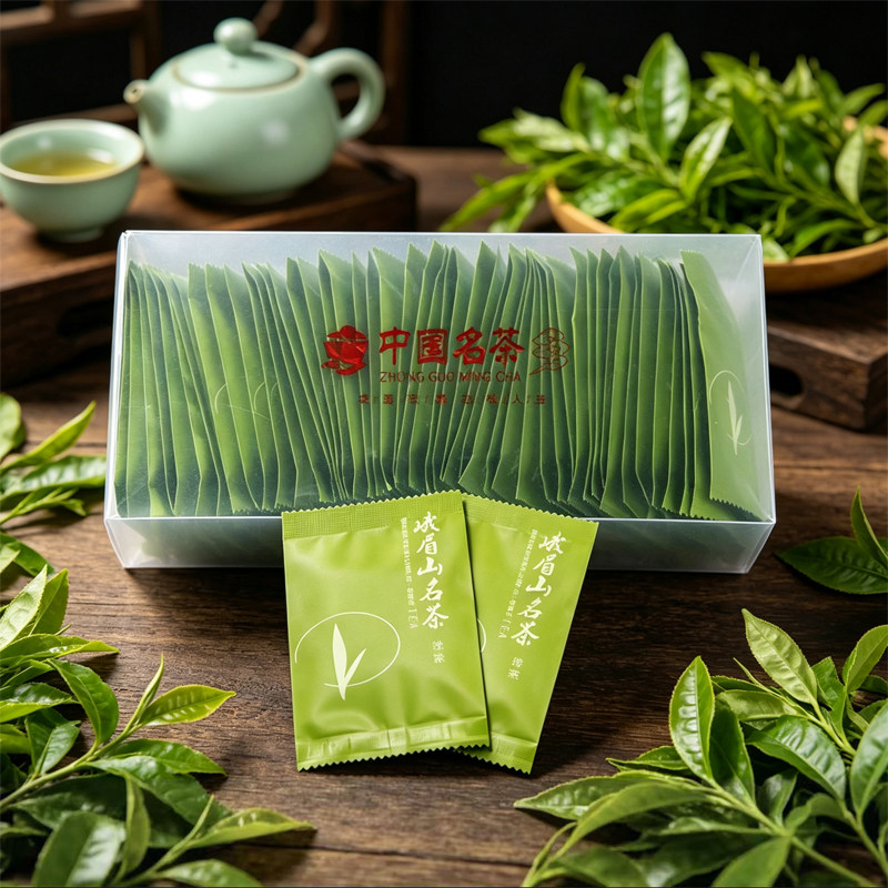 2026新茶雀舌绿茶四川峨眉山嫩芽特级毛尖高山茶竹叶茶青小袋装