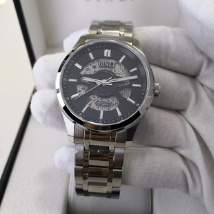 全镂空透底钢带防水商务男表 个性 正品 宾利手表男机械表6049时尚
