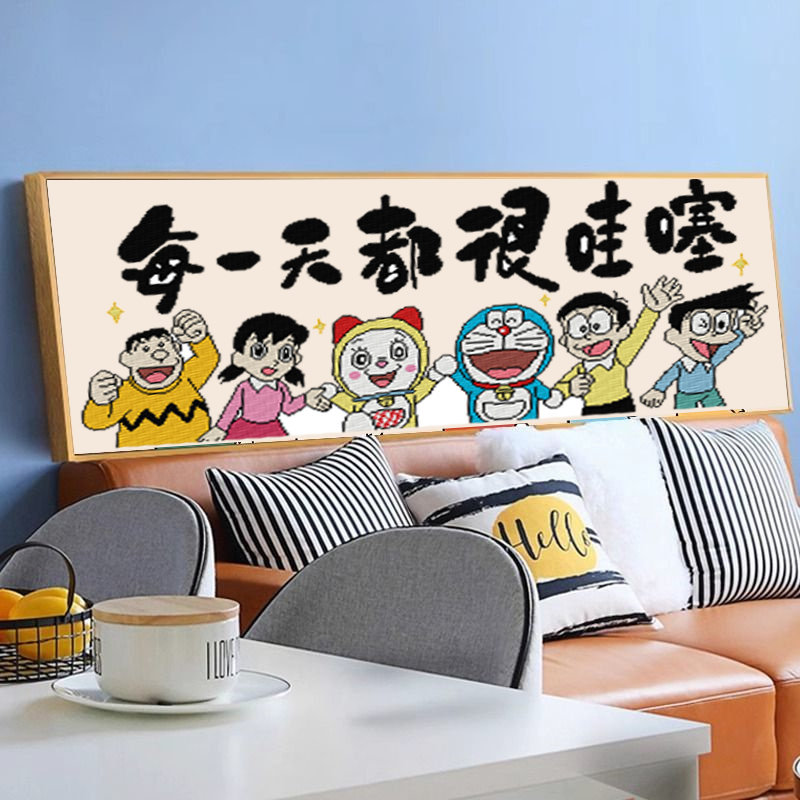 哆啦A梦印花十字绣2025年新款