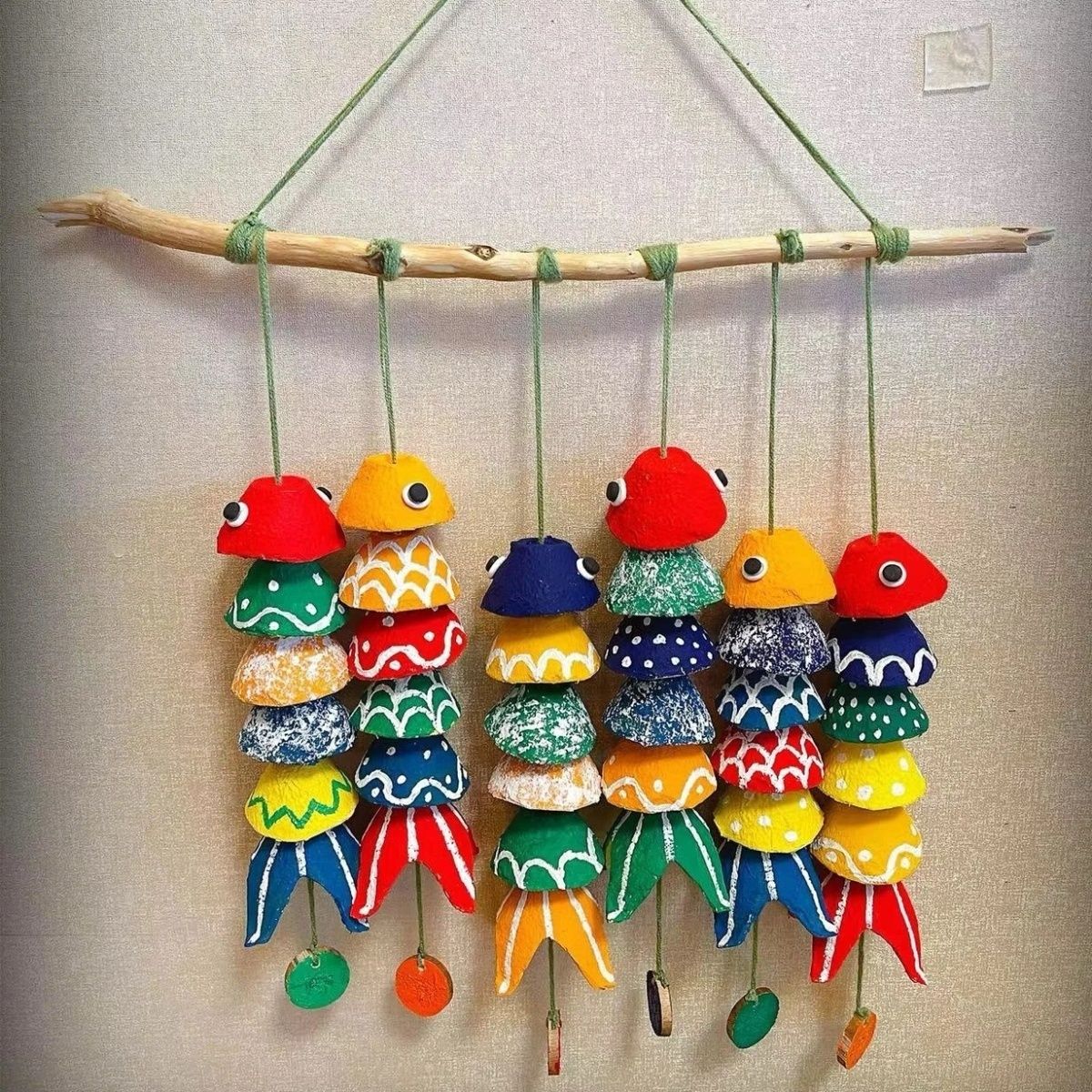 中秋节亲子礼物蛋托鱼灯笼风铃