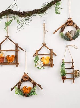 壁挂壁饰幼儿园环创教室走廊创意挂饰仿真绿植吊饰客厅墙面装饰品