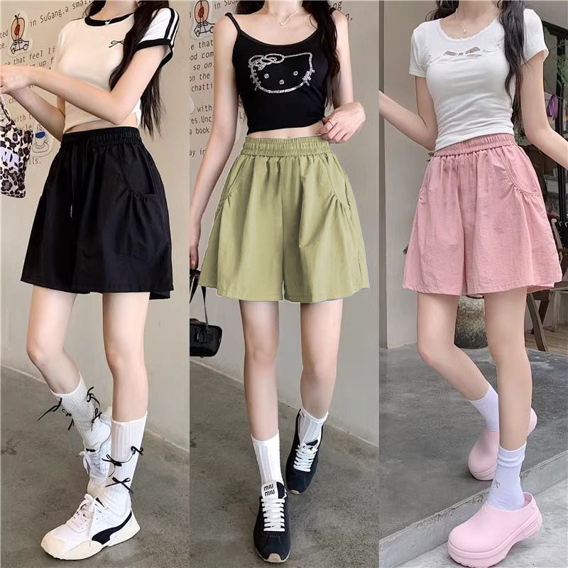 女童冰丝运动短裤外穿夏季新儿童夏装速干裤子薄款女孩大童休闲裤
