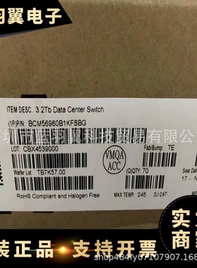 BROADCOM BCM56960B1KFSBG 封装BGA 以太网控制器芯片 电子元器件
