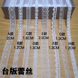 臺產(chǎn)白色娃衣蕾絲 多款 小流蘇刺繡花邊順滑質(zhì)感薄蕾絲花邊DIY輔料