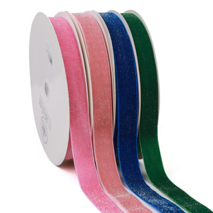 【三顶】A62 星点绒带 缎带三鼎织带双面绸带丝带织带彩带花边