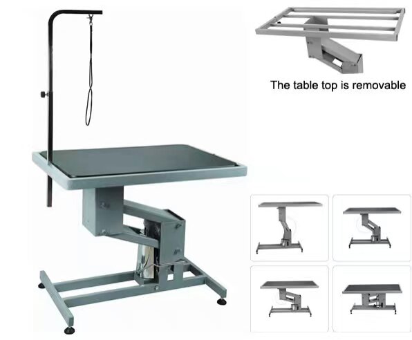 KISSFT804L长方型液压升降美容台狗猫造型桌中大号进口泵防滑