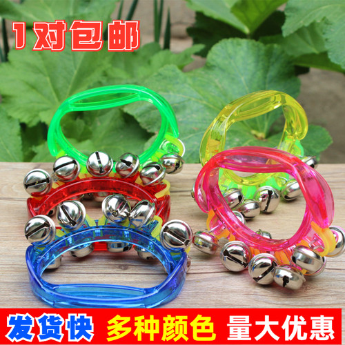 串铃orff多色可选手摇铃儿童玩具