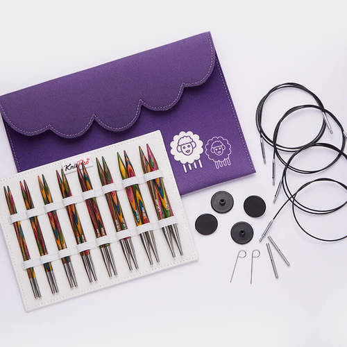 knitpro symfonie 进口彩木系列 可拆卸 常规针头短针头套装 新品
