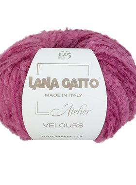 进口 lana gatto 丝绒感毛线 Velours 毛衣围巾帽子线 50克155米