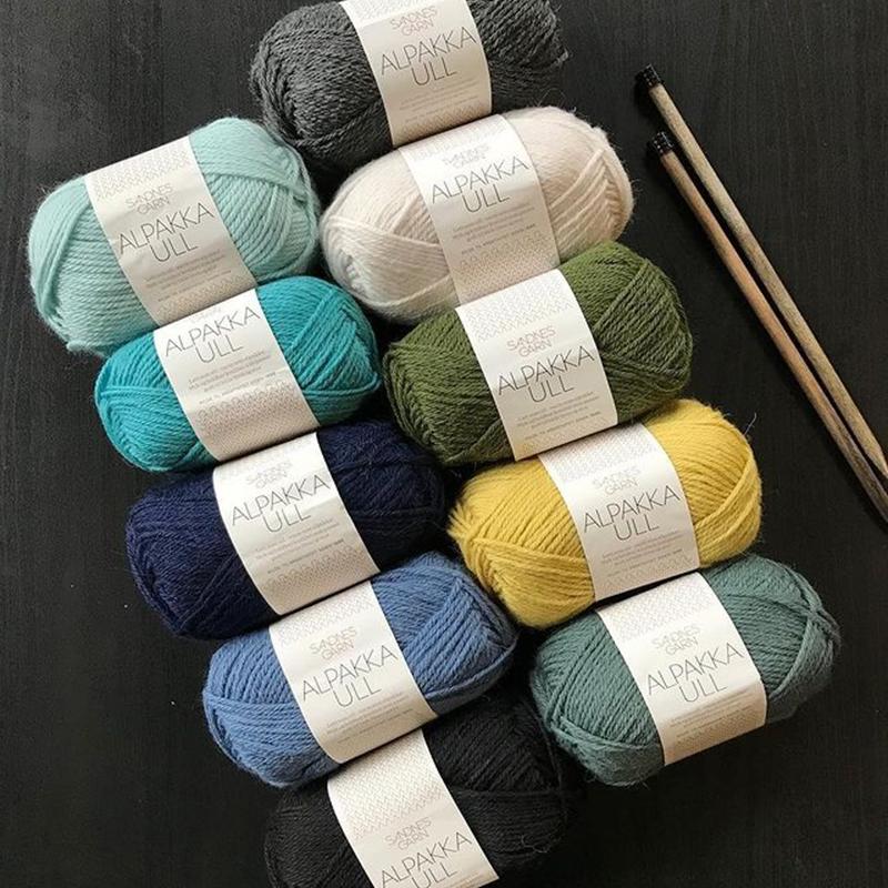 绝版批号清仓 SANDNES GARN ALPAKKA ULL 进口羊驼羊毛混纺毛线