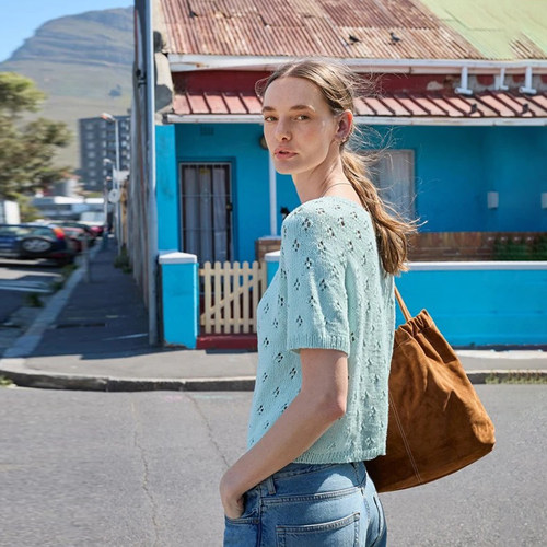 sandnes garn line 夏季棉麻线短袖编织材料包 Elodie Tee 非成品