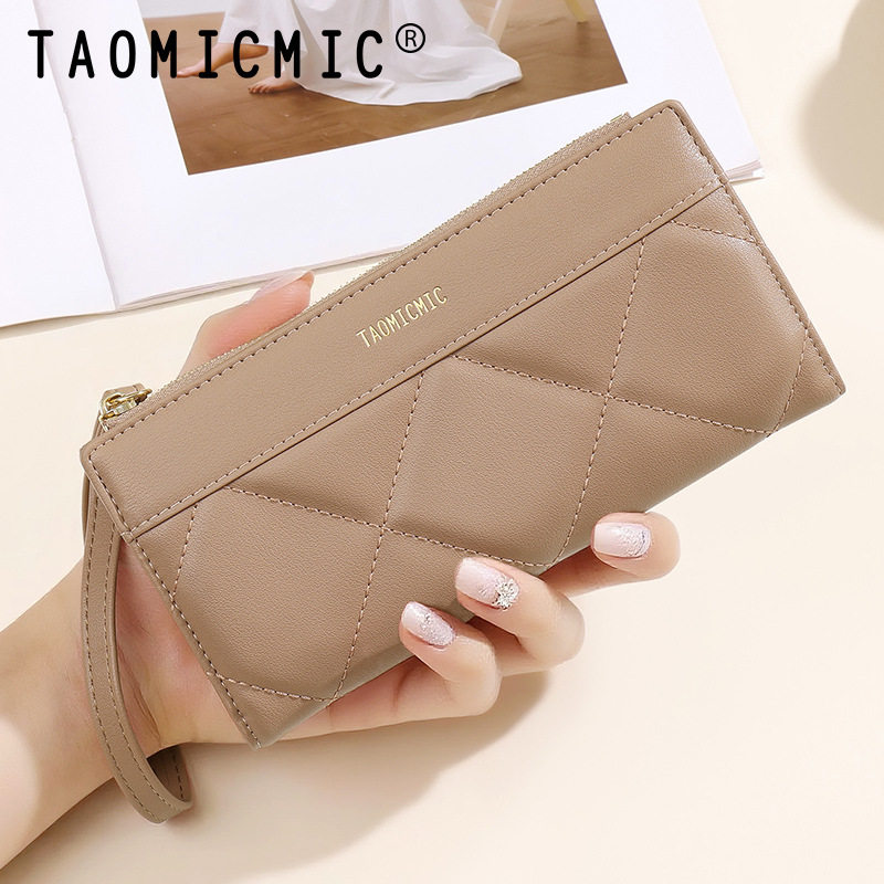 时尚简约长款女士钱包两折大钞位零钱卡包卡套手腕带手拿钱夹,箱包皮具/热销女包/男包,钱包,淘宝优惠券,粉丝福利购,淘宝优惠卷