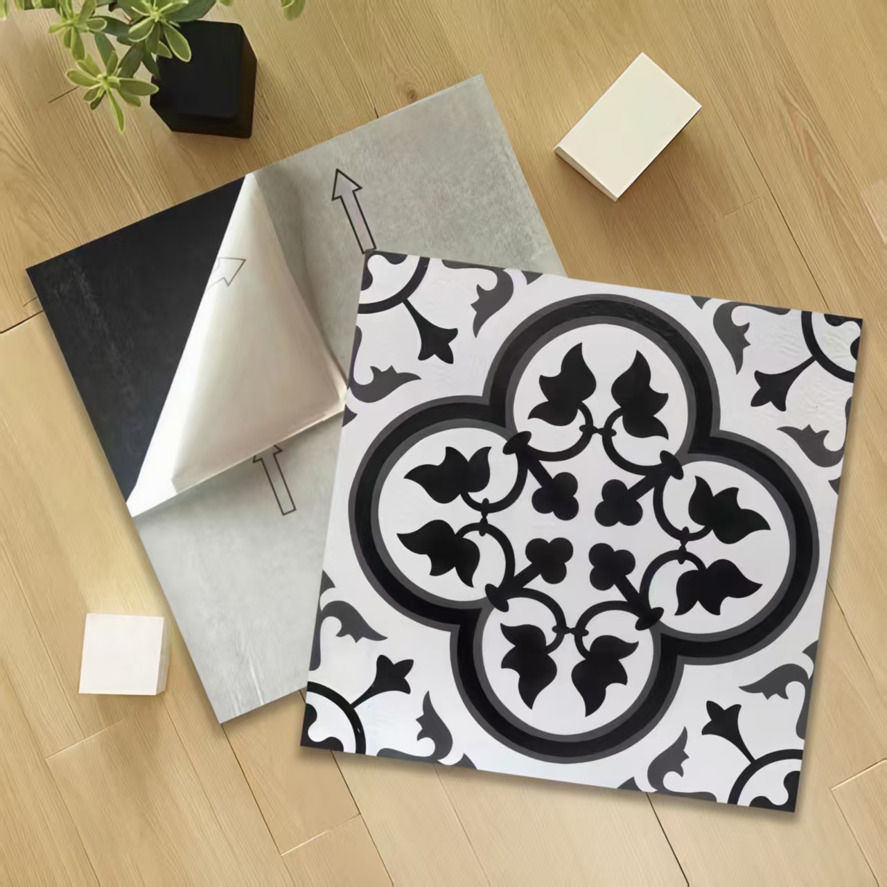 pvc地板革自粘地板贴加厚耐磨