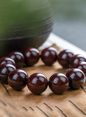 海南新款小众木本花梨公奇楠降真香迦南香20红降手串满油脂香胆料