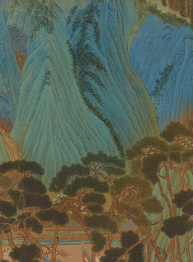 仇英子虚上林图山水人物国画