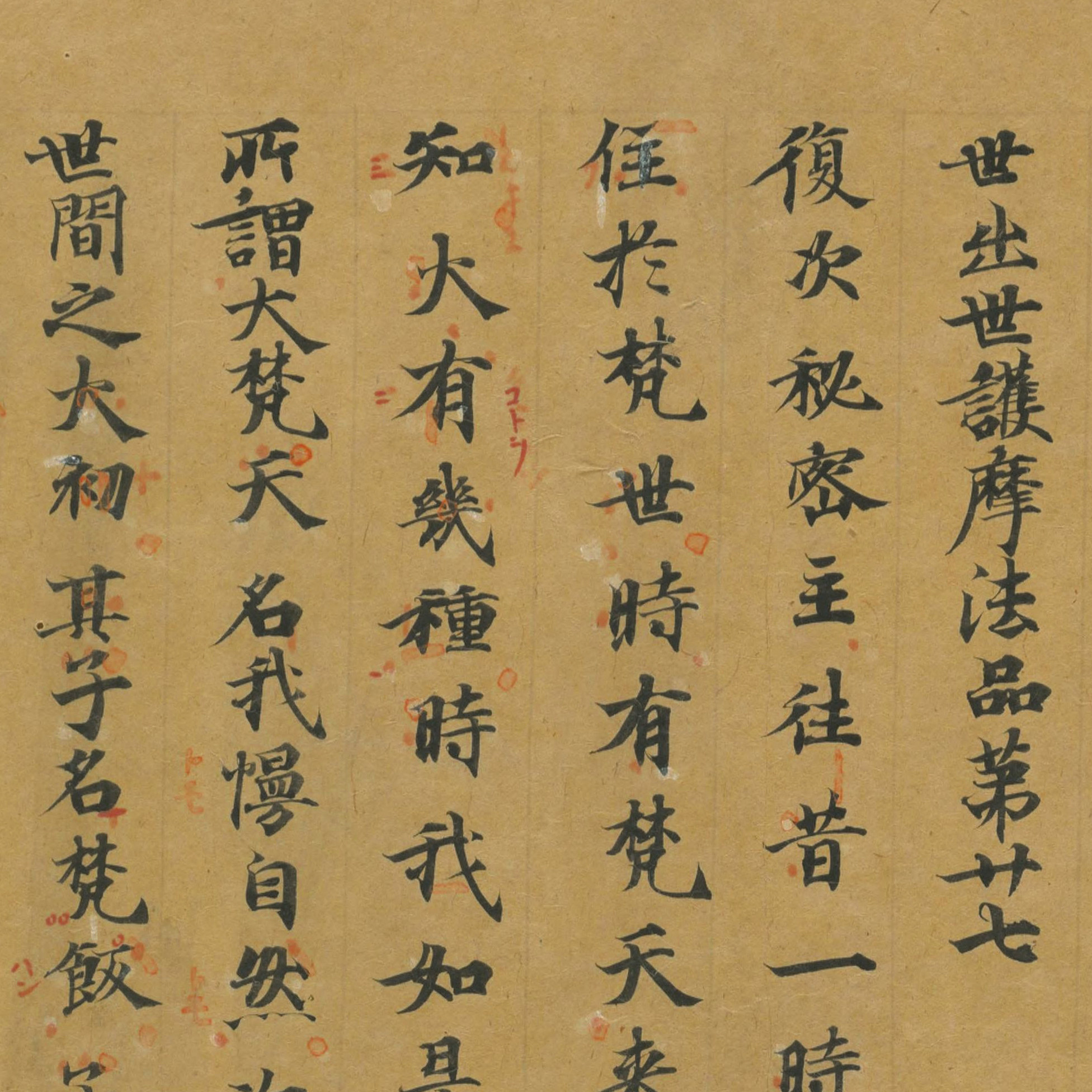 敦煌遗书 古人写经 世出世护摩法品第二十七 小楷字帖 微喷复制