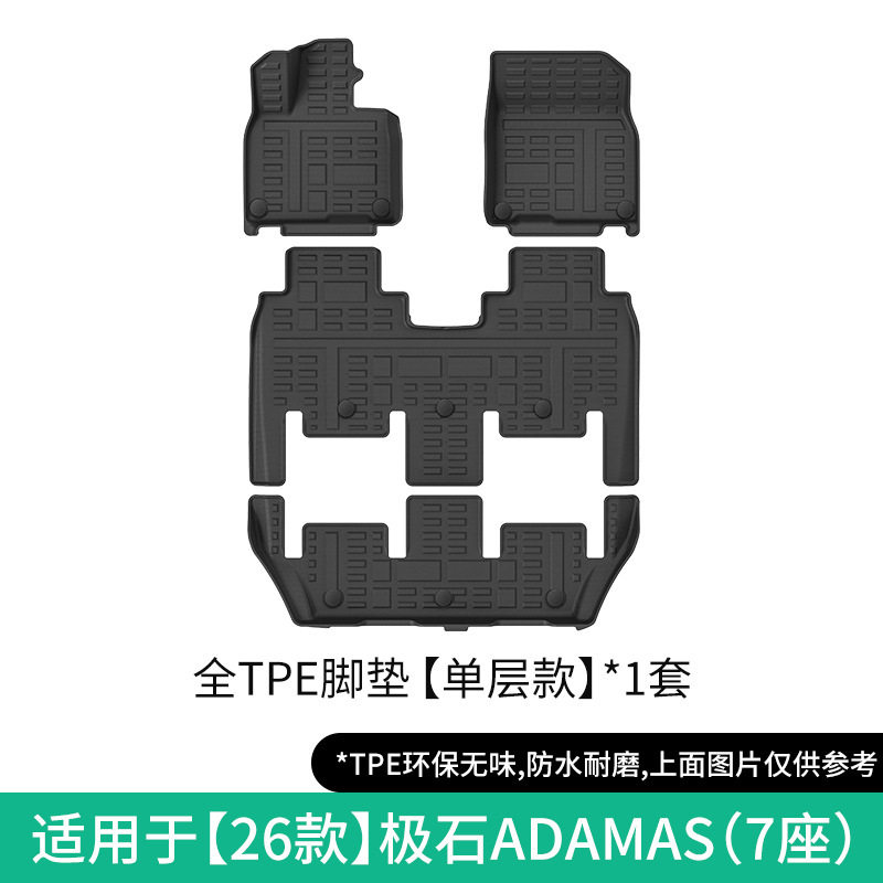 26适用于ROX极石ADAMAS钻石极石01脚垫TPE防水环保耐磨橡胶尾箱垫