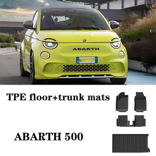 适用于25年菲亚特ABARTH 500/阿巴斯695脚垫TPE防水环保橡胶地毯