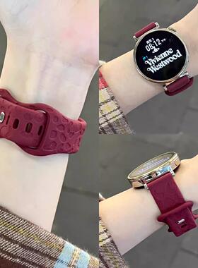 适用华为GT5手表gt4表带watch4新款猫爪纹硅胶GT3运动watch3pro女