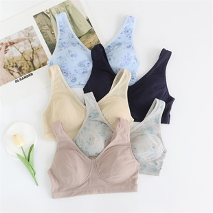 出口日本无钢圈文胸网纱速干胸罩