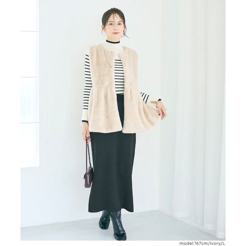 太好看啦外贸日单新款时尚百搭仿皮草开衫马甲毛绒保暖坎肩圆领