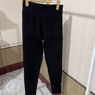 零下20度可穿女士超高腰加绒加厚双面德绒打底裤桑蚕丝保暖裤2256
