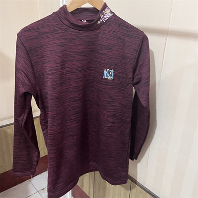 老美品牌男士女士仿羊羔绒加绒加厚速干运动衣可当保暖上衣半高领