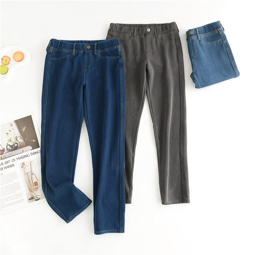 出口日本的牛仔针织裤有大码