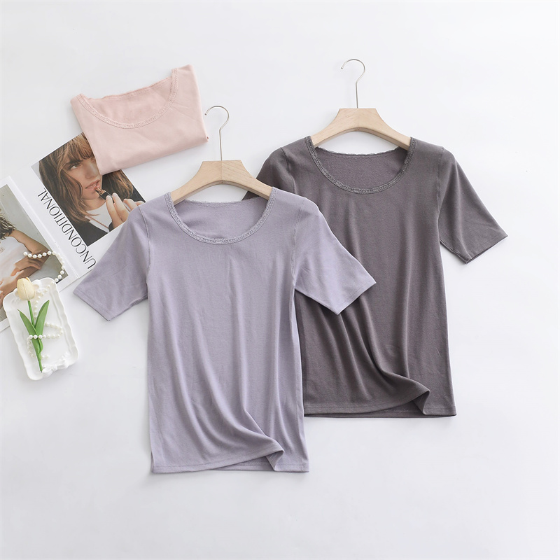 SM出口日本外贸家居短袖纯棉家居服打底