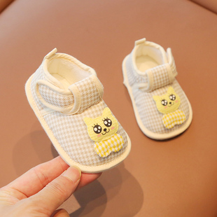 6到12个月婴幼儿学步前鞋 新生婴儿布底鞋 1一岁宝宝鞋 子春秋季 防滑