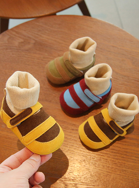 2025春季婴儿鞋袜套防掉一岁宝宝学步鞋软底6到12个月婴幼儿鞋子8