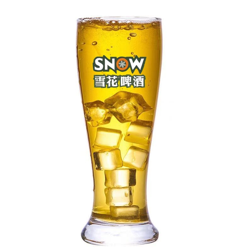 雪花啤酒杯专用无铅耐热束腰图案