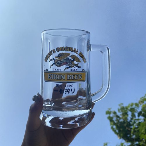 麒麟啤酒杯日式扎啤杯子