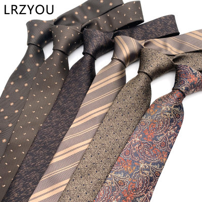 流行商务风咖啡香槟金色优雅领带