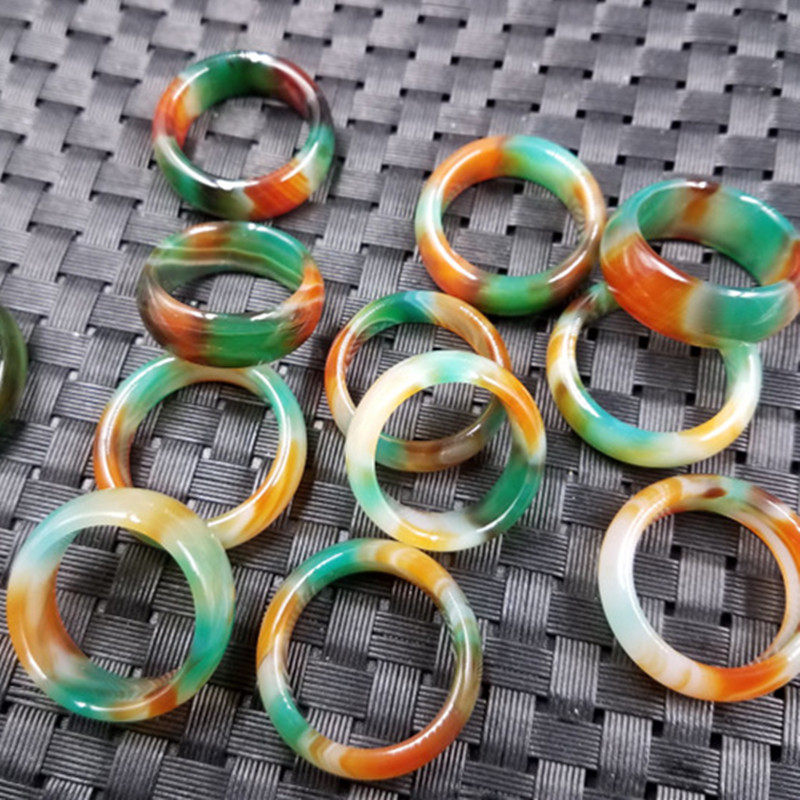 新款精美天然玉石a货玛瑙玉髓戒指三彩玉石戒指玛瑙指环戒指,珠宝/钻石/翡翠,手饰,淘宝优惠券,粉丝福利购,淘宝优惠卷
