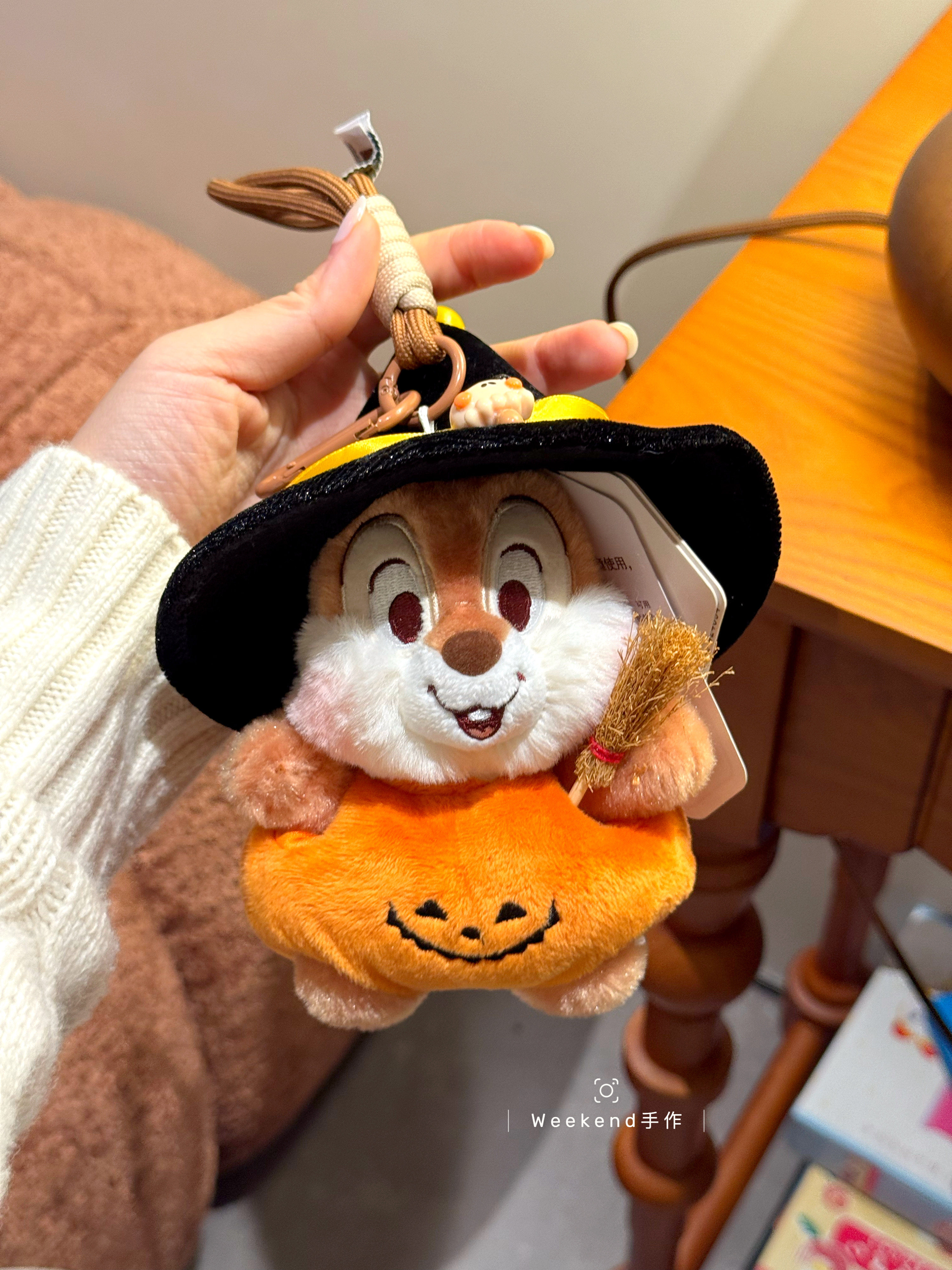 正版万圣节奇奇蒂蒂毛绒玩偶包挂件汽车钥匙扣公仔创意节日礼物