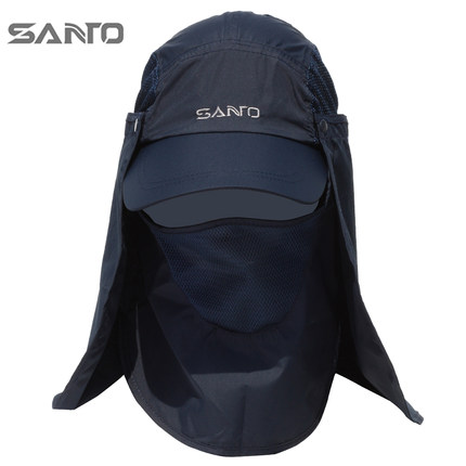 山拓360度户外防晒帽遮阳帽骑行太阳帽 速干丛林帽子男女款