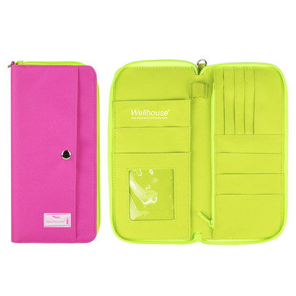 Wellhouse 旅行证件包护照夹 旅游收纳防水卡包钱包机票包保护套