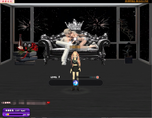 劲舞团黑色简约绝美舞台卡＋戒指盒＋好友列表＋游戏判定文件替换